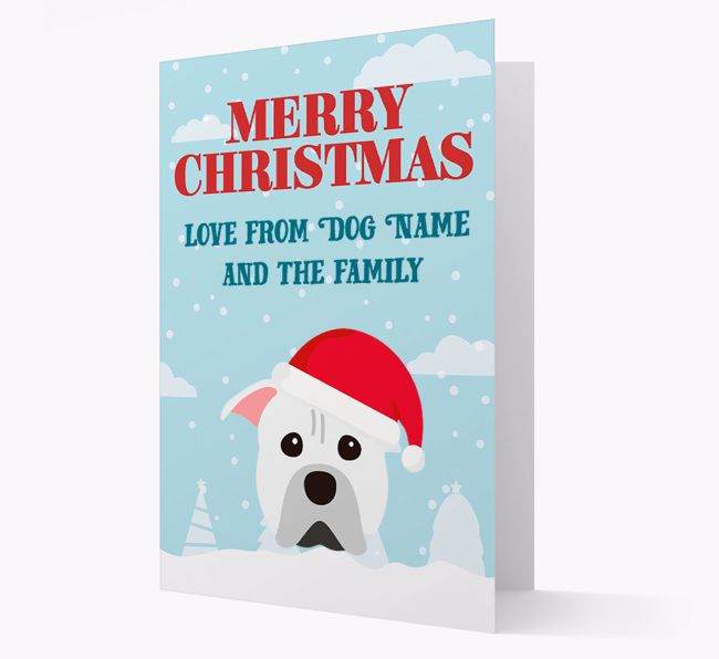 Love From the Family: Personalized {breedFullName} Christmas Card